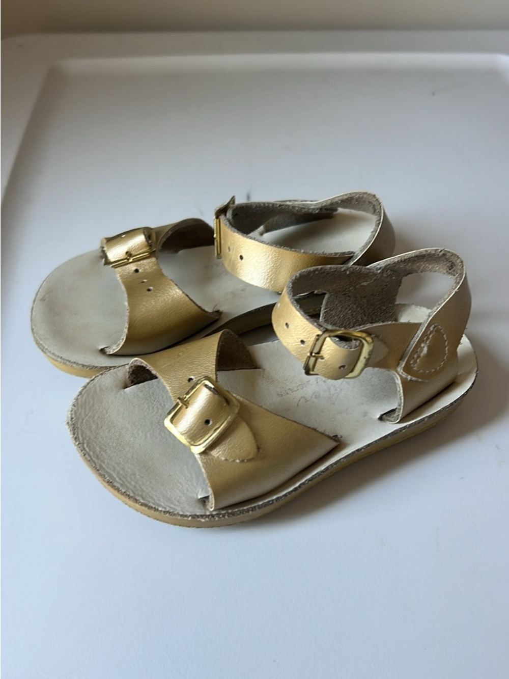 Girls Gold Sea Wees Sandals
